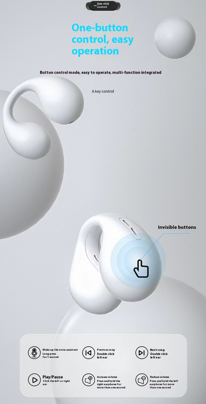 The Vib-Buds™ Waterproof bone conduction headphones